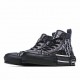  Dior B23 Oblique Slip-on Low Top Sneakers Sheer Print Sneakers