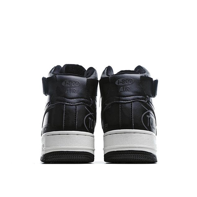  Nike Air Force 1 07 Premium Black Grey 3M Reflective