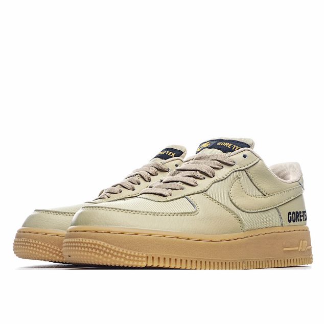  Nike Air Force 1 GORE-TEX Black Brown Beige Low Top