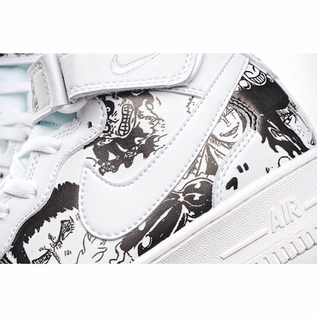  Nike Air Force 1 High 07 Black & White Mid-Top Sneakers