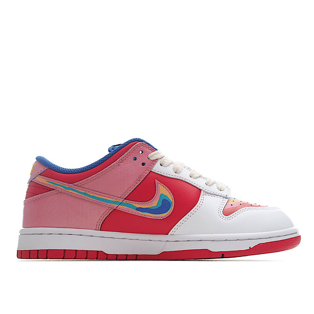  Cactusplantfleamarket x Nike Dunk Low Rainbow Low Top Sneakers