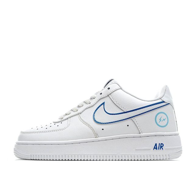  Fragment Design x Nike Air Force 1 Low White and Blue Low Top 3M Reflective