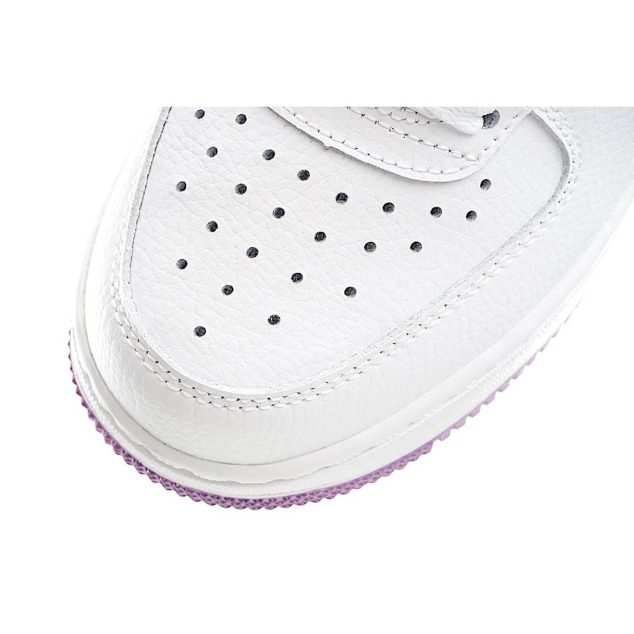  Nike Air Force 1 High ’07 White and Purple High Top