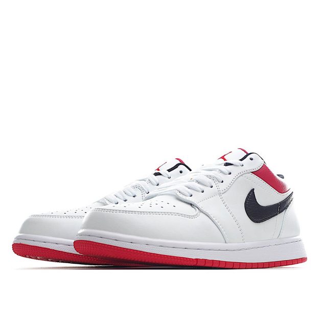  Air Jordan 1 Low ‘White University Red’