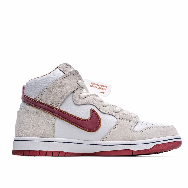  Nike SB Dunk High “Team Crimson” Off-White Red Hook