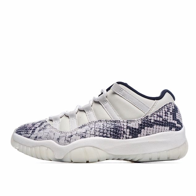  Air Jordan 11 Retro Low ‘Light Bone Snakeskin’