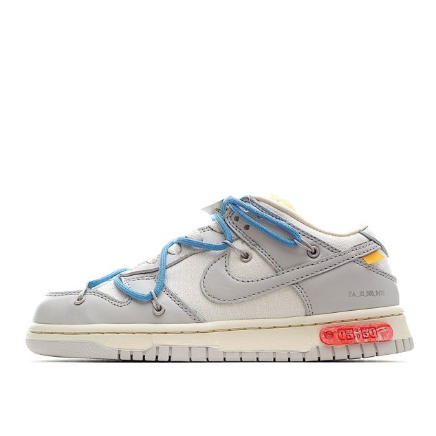  Nike 0ff-White x Nike Dunk Low “02 of 50” OW White Grey