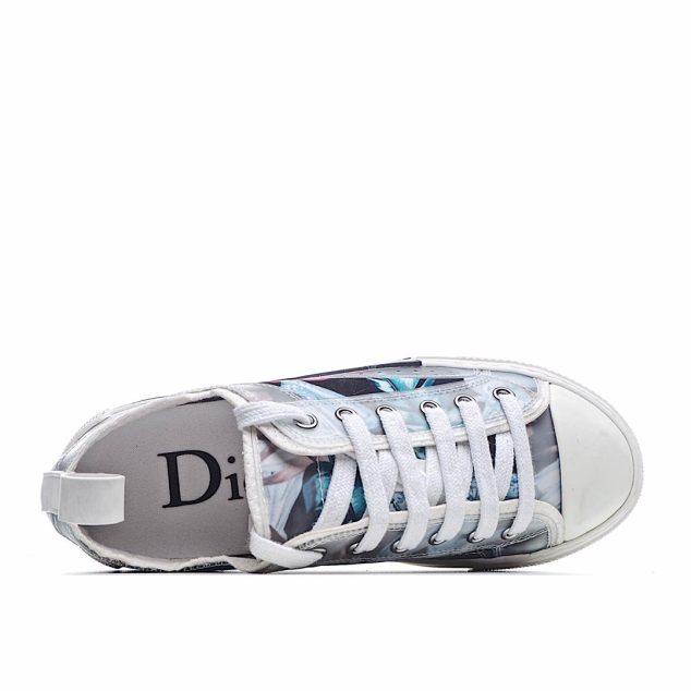  Dior B23 Oblique Slip-on Low Top Sneakers Sheer Print Sneakers