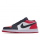  Air Jordan 1 Low Low Top Retro Culture Basketball Shoes Black Red Toe