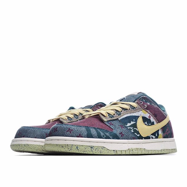  Nike Dunk Low SP Community Garden Lemon Cashew Blossom