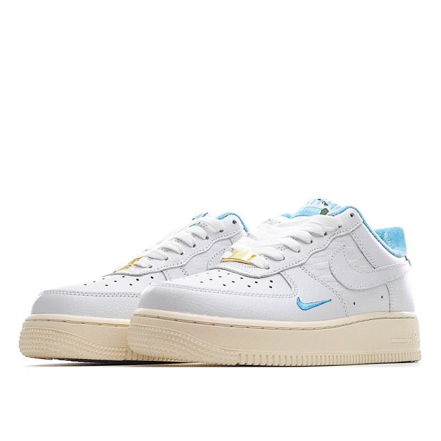  KITH Nike Air Force 107 Sneakers White Blue