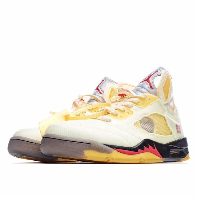  Off-White x Air Jordan 5 SP ‘Sail’