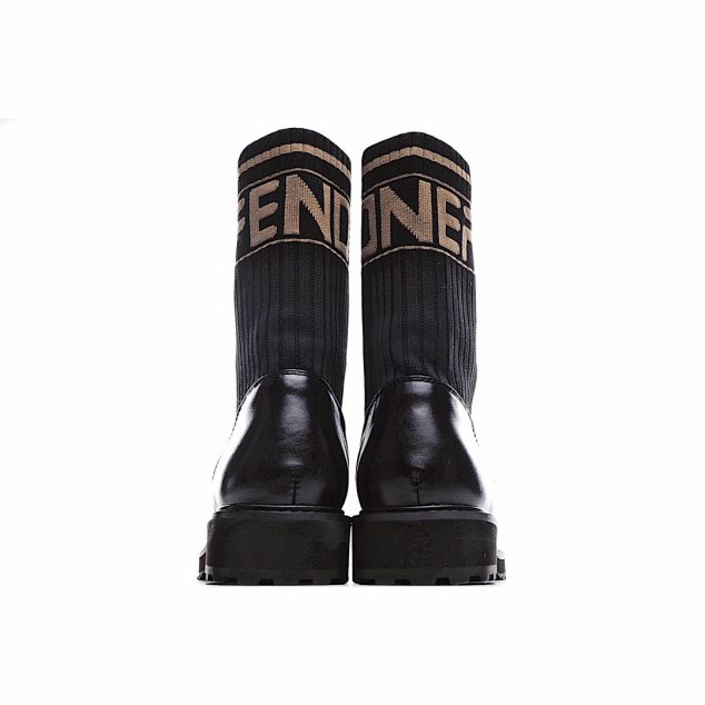  Fendi Knitted Stretch Martin Boots