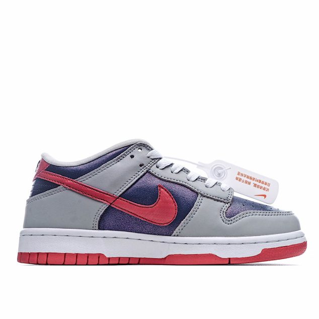  Nike SB Dunk Low Pro QSSamba Grey Red Blue