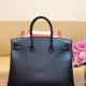  Birkin box black with gold buckle