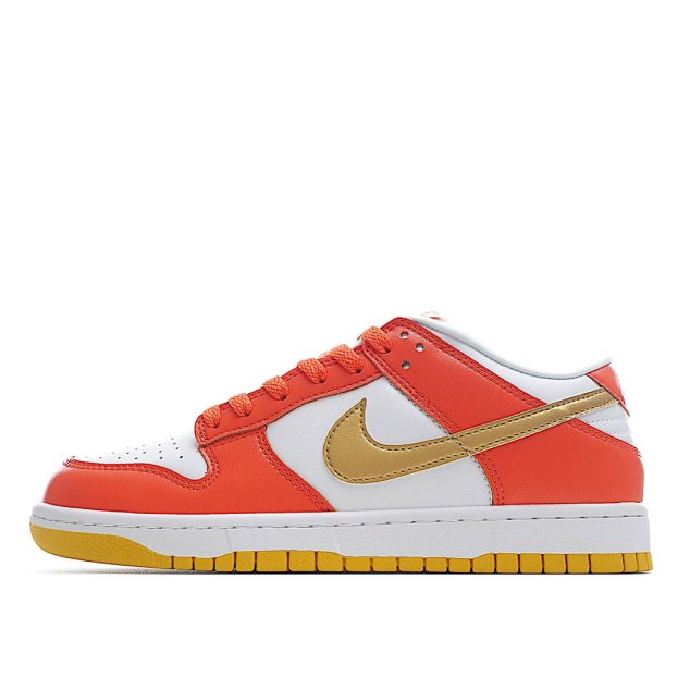  Nike Dunk Low “Golden Orange” Platinum Orange Sneakers