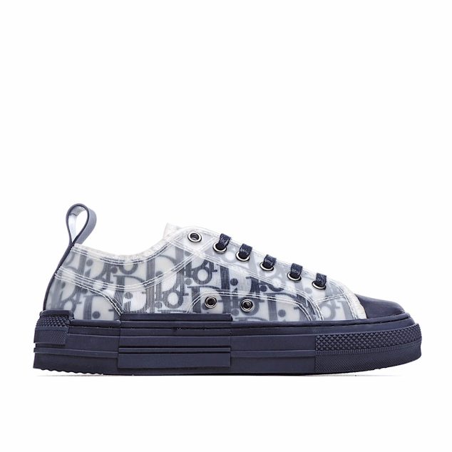  Dior B23 Oblique Slip-on Low Top Sneakers Sheer Print Sneakers