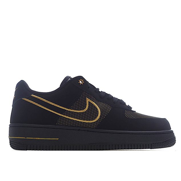  Nike Air Force 1 Black Gold