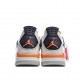  Air Jordan 4 Line Sand White Black Orange