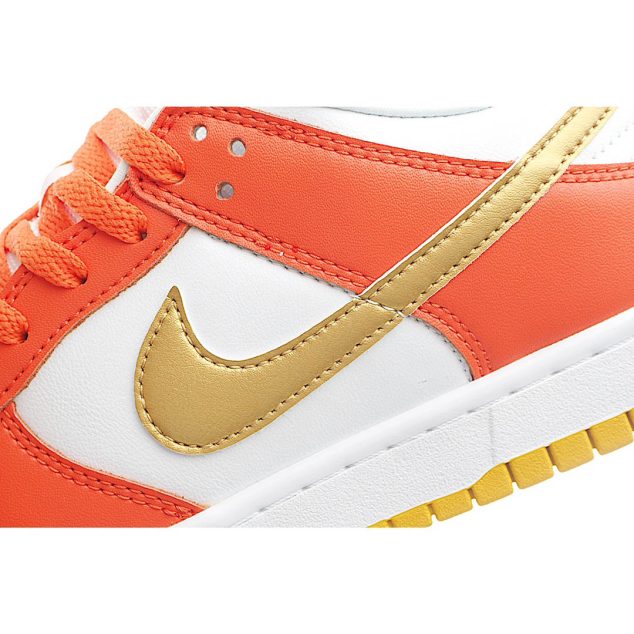  Nike Dunk Low “Golden Orange” Platinum Orange Sneakers