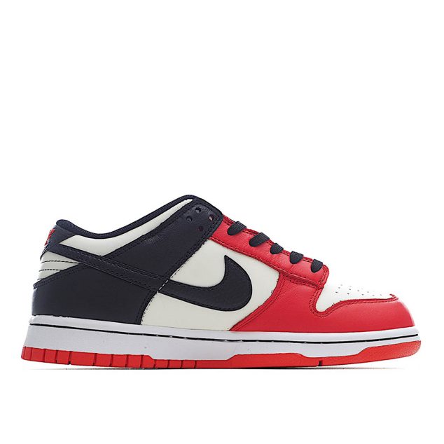  NBA x Nike Dunk Low EMB “Chicago” Black, White and Red