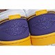  Air Jordan 1 Low Joe 1 Low Basketball Shoes Purple Gold Lakers