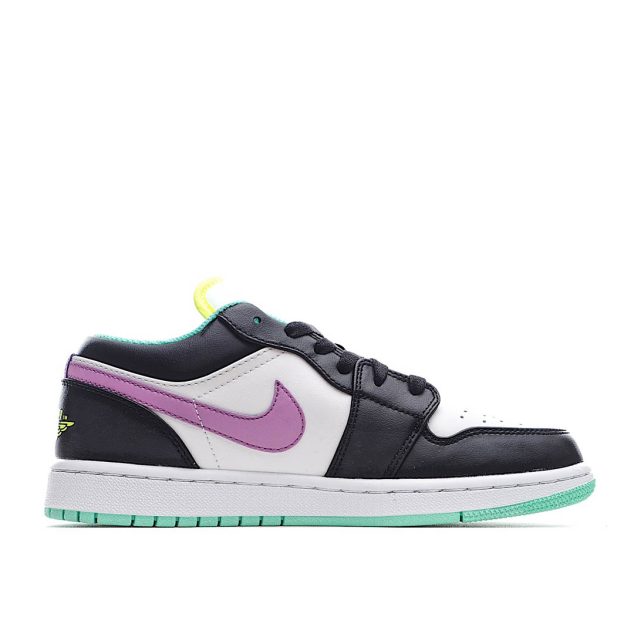  Air Jordan 1 Low GS ‘White Violet Shock’