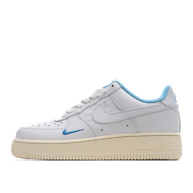  KITH Nike Air Force 107 Sneakers White Blue