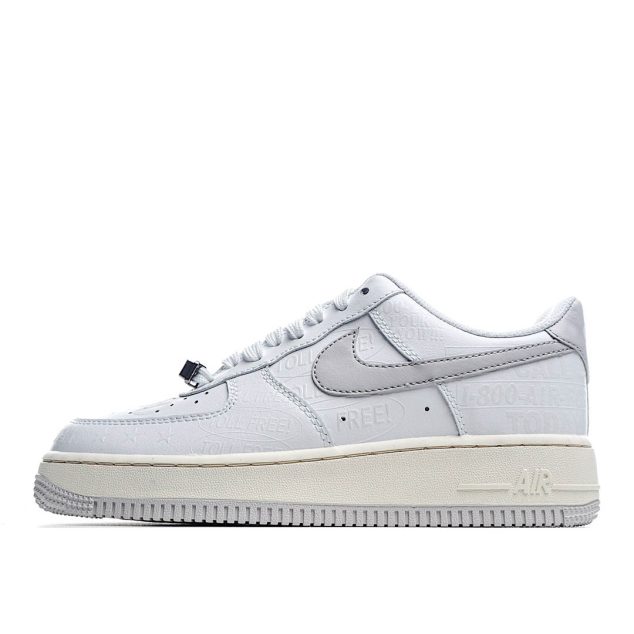  Nike Air Force 1 07 Premium Toll Free 3M White Off-White