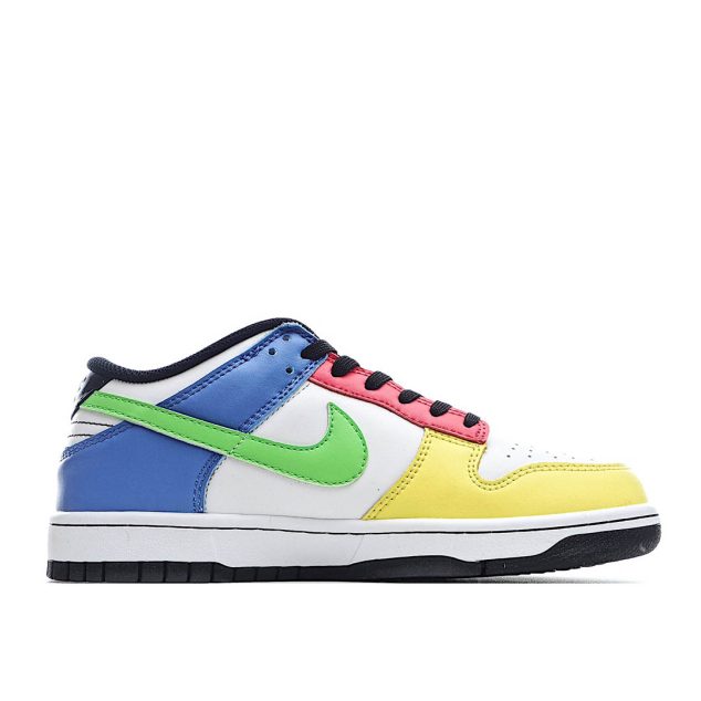  Nike DUNK LOW “Free 99 White Yellow Green Blue Pink”