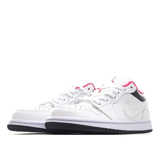  Air Jordan 1 Low Low Top Retro Culture Basketball Shoes White Black Powder