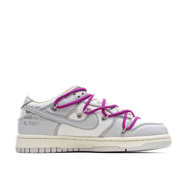  Nike 0ff-White x Nike Dunk Low “21 of 50” OW White Grey