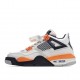  Air Jordan 4 Line Sand White Black Orange