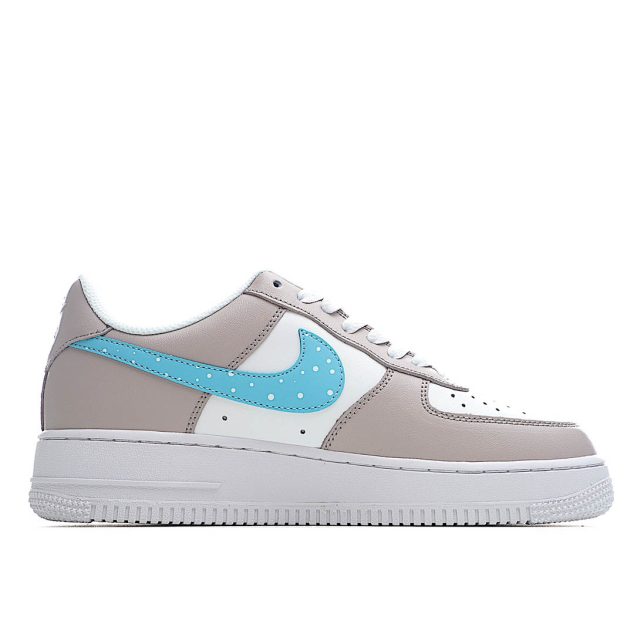  Nike Air Force 1 Grey Blue Low Top