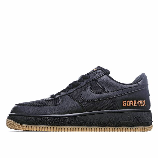  Nike Air Force 1 GORE-TEX Black Brown Beige Low Top