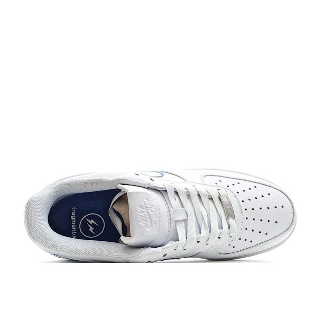  Fragment Design x Nike Air Force 1 Low White and Blue Low Top 3M Reflective