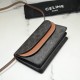  TRIOMPHE smooth lambskin leather trimmed wallet Ref. 100852