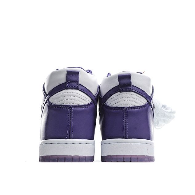  Nike Dunk High WMNS “Varsity Purple SB Sneakers High Top White Purple