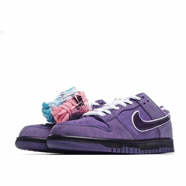  Concepts x Nike SB Dunk Low Purple Lobster Low Top Sneakers