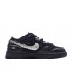  Nike 0ff-White x Nike Dunk Low Black Silver Purple