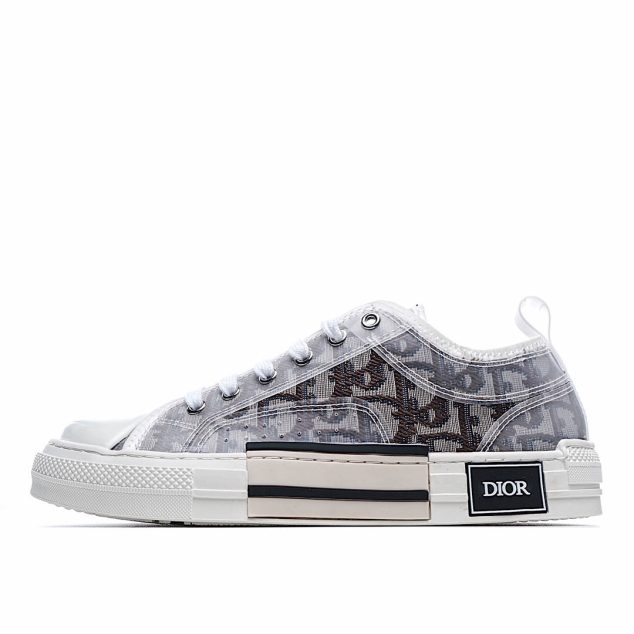  Dior B23 Oblique Slip-on Low Top Sneakers Sheer Print Sneakers