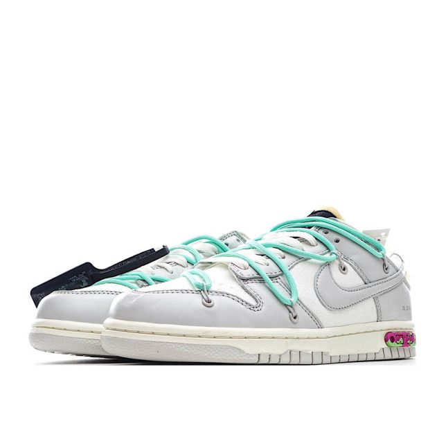  Nike 0ff-White x Nike Dunk Low “04 of 50” OW White Grey