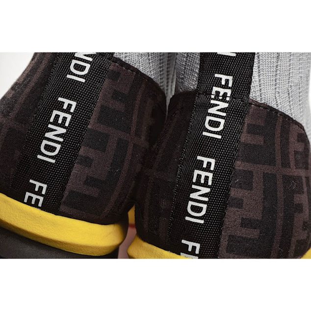  Fendi Knitted Stretch Martin Boots