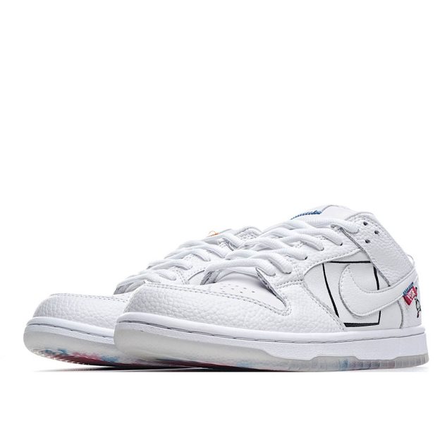  Nike Dunk SB Low White Pigeon Low Top Sneakers