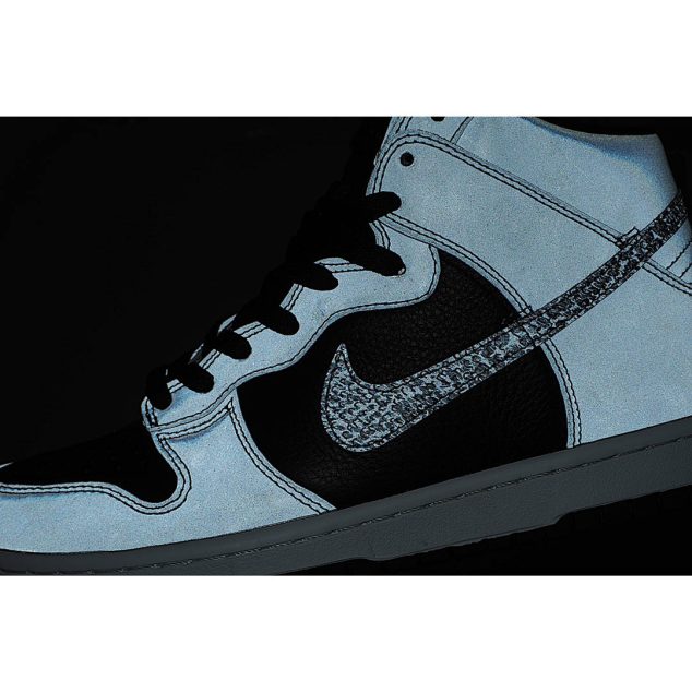  Nike Dunk High 3M Reflective Grey Black