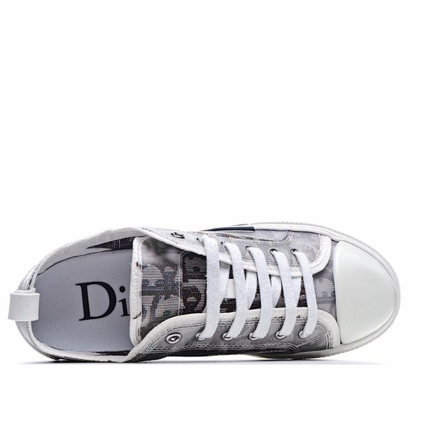  Dior B23 Oblique Slip-on Low Top Sneakers Sheer Print Sneakers