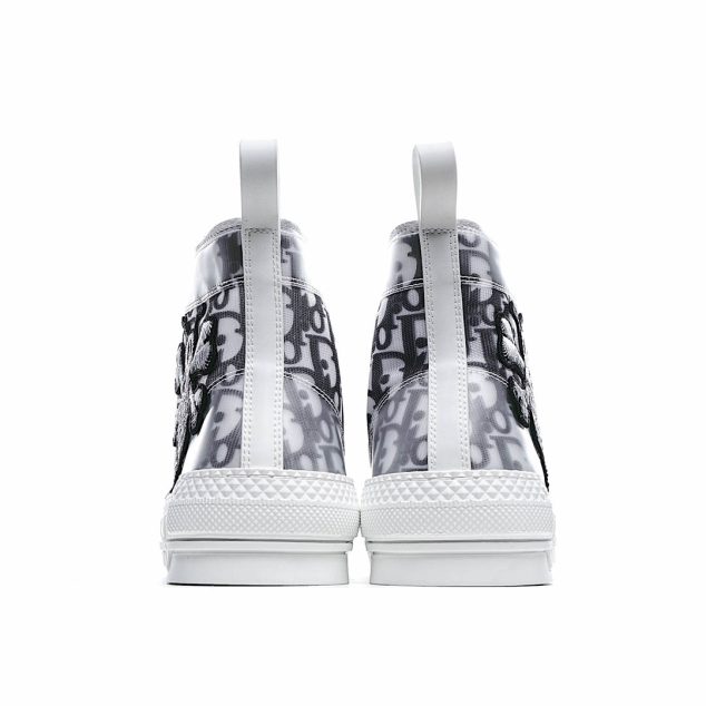  Dior B23 Oblique Slip-on Low Top Sneakers Sheer Print Sneakers