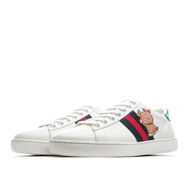  Gucci ACE series small white shoes casual shoes