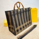  Fendi striped fabric shopping bag Ref: 8862