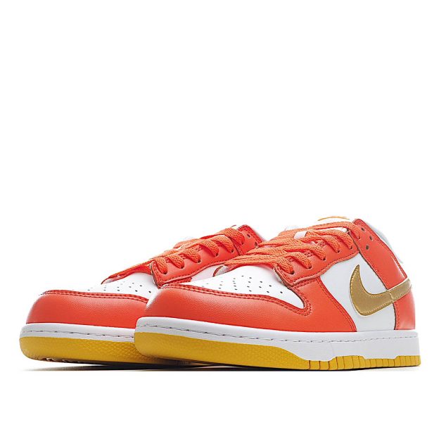  Nike Dunk Low “Golden Orange” Platinum Orange Sneakers